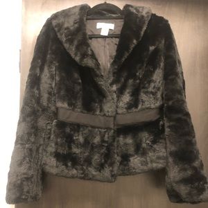 Beth Bowley faux fur coat